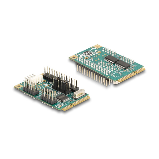 Mini PCIe I/O PCIe full size 1 x Parallel, 2 x Seriell RS-232 mit Spannungsversorgung 5 V / 12 V