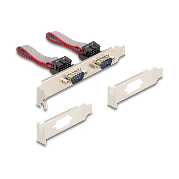 Mini PCIe I/O PCIe full size 2 x Seriell RS-232 mit Spannungsversorgung 5 V / 12 V