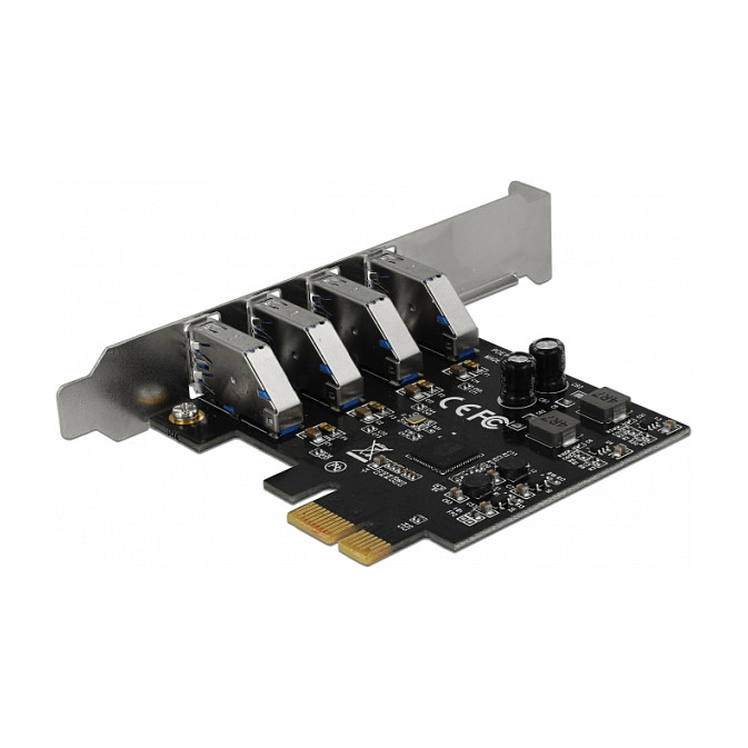 USB 5 Gbps PCI Express x1 Karte mit 4 x externen Typ-A Buchsen