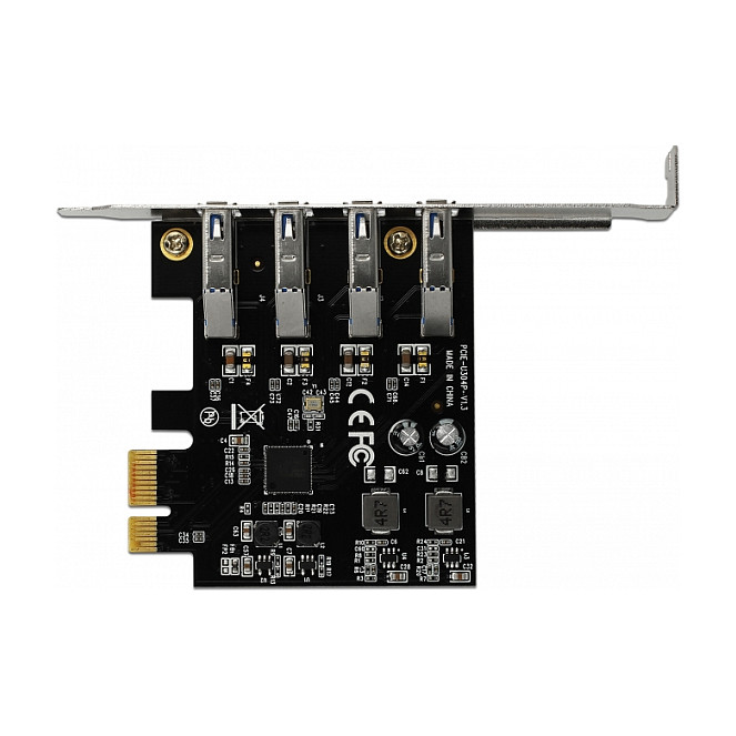 USB 5 Gbps PCI Express x1 Karte mit 4 x externen Typ-A Buchsen