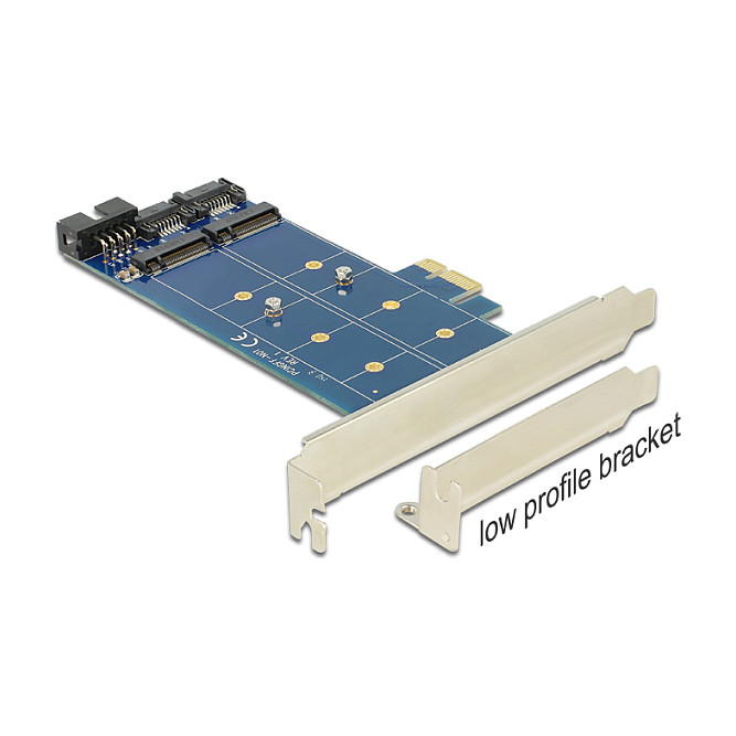 PCI Express x1 Karte > 2 x intern M.2 NGFF