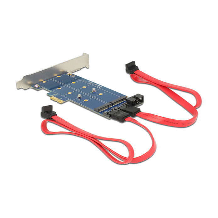 PCI Express x1 Karte > 2 x intern M.2 NGFF