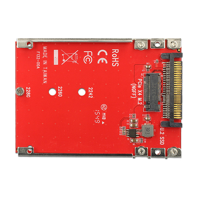 2.5? Konverter U.2 SFF-8639 > M.2 NVMe Key M - 7 mm