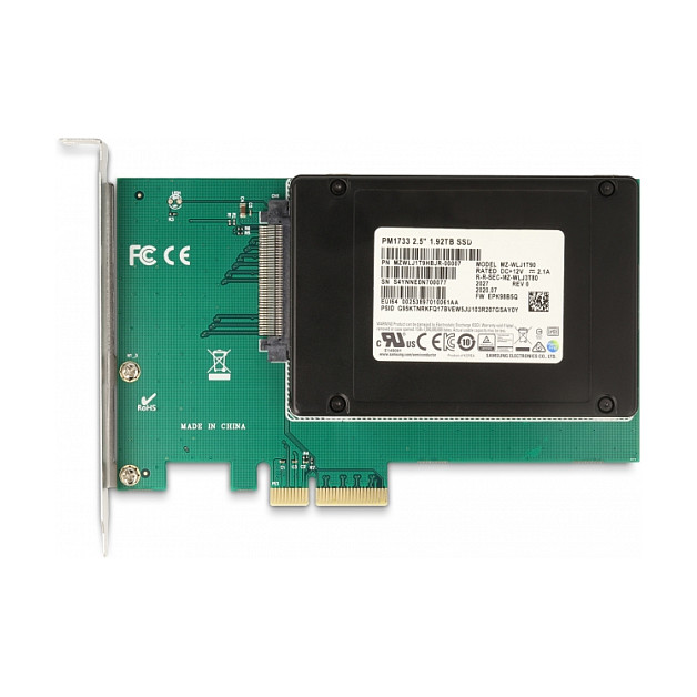 PCI Express x4 Karte zu 1 x intern U.2 NVMe SFF-8639