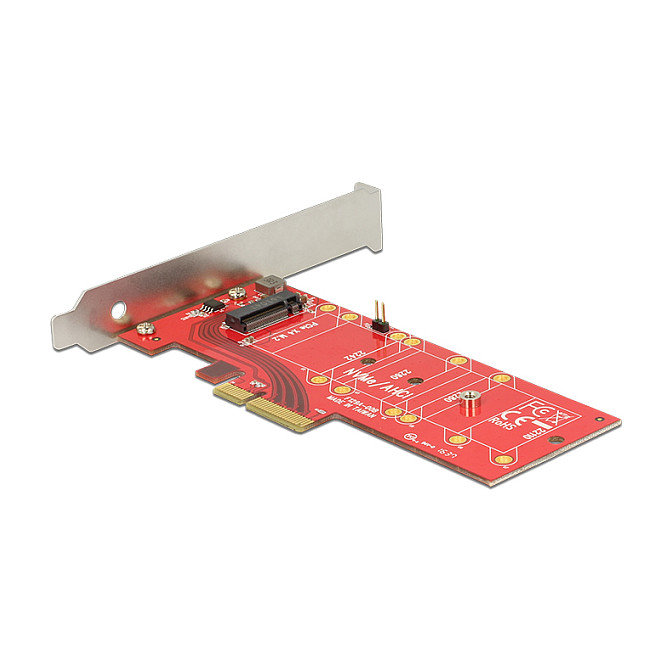 PCI Express x4 Karte > 1 x intern NVMe M.2 Key M 110 mm mit Kühlkörper - Low Profile Formfaktor