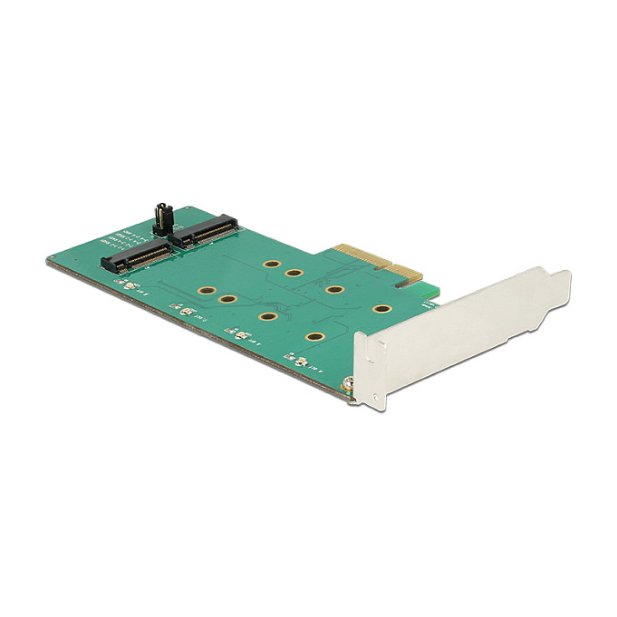 PCI Express x4 Karte > 2 x intern M.2 Key B mit RAID - Low Profile Form Faktor