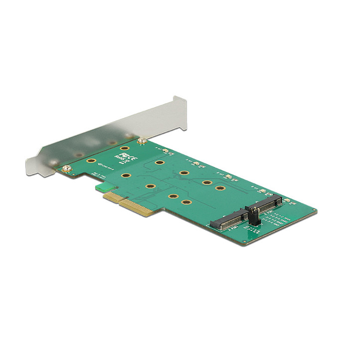 PCI Express x4 Karte > 2 x intern M.2 Key B mit RAID - Low Profile Form Faktor
