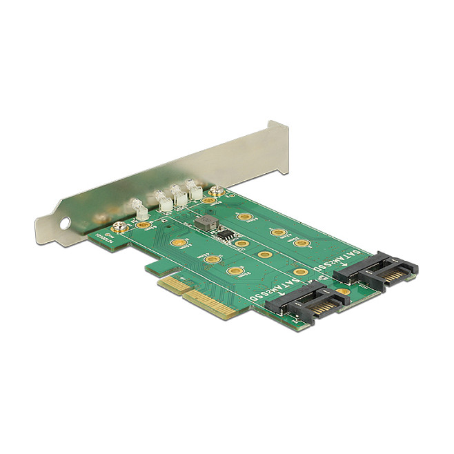 PCI Express Karte > 3 x M.2 Slot - Low Profile Formfaktor
