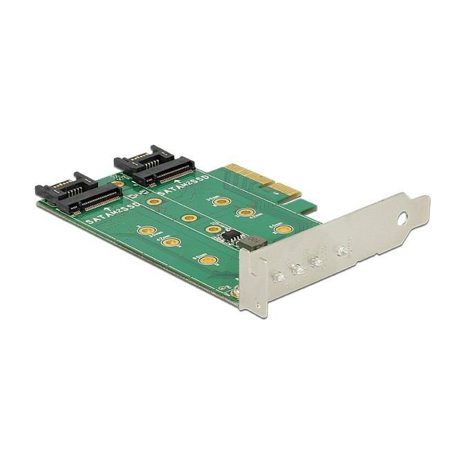 PCI Express Karte > 3 x M.2 Slot - Low Profile Formfaktor