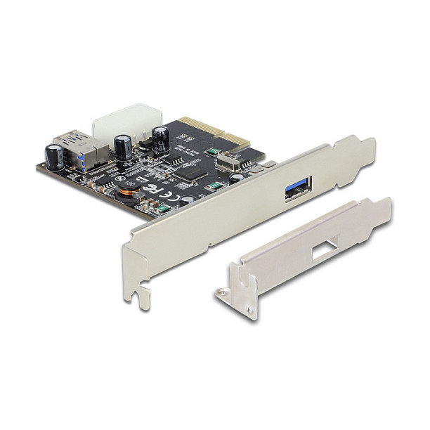 PCI Express x4 Karte > 1 x extern + 1 x intern SuperSpeed USB 10 Gbps (USB 3.1 Gen 2) Typ A Buchse