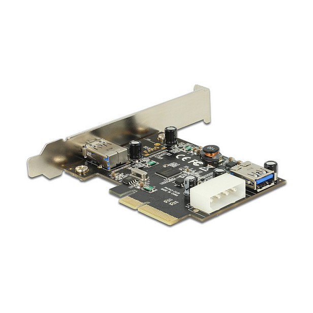 PCI Express x4 Karte > 1 x extern + 1 x intern SuperSpeed USB 10 Gbps (USB 3.1 Gen 2) Typ A Buchse