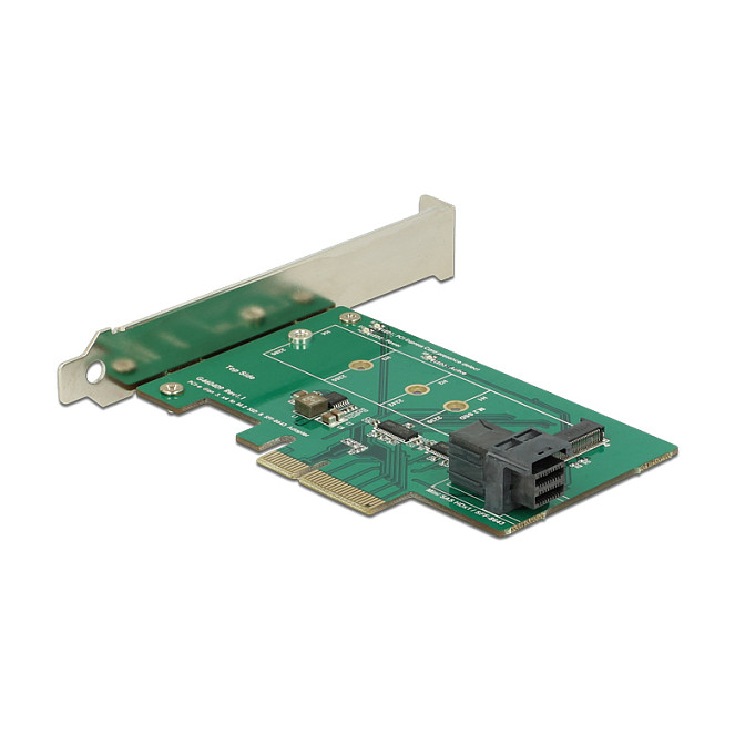 PCI Express x4 Karte > 1 x intern NVMe M.2 PCIe / 1 x intern SFF-8643 NVMe – Low Profile Form Faktor
