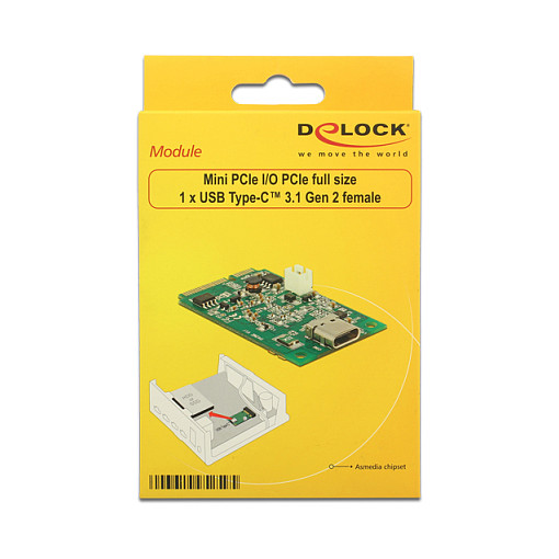 Mini PCIe I/O PCIe full size 1 x USB Type-C™ 3.1 Gen 2 Buchse