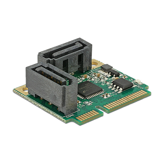 Mini PCIe I/O PCIe half size 2 x SATA 6 Gb/s