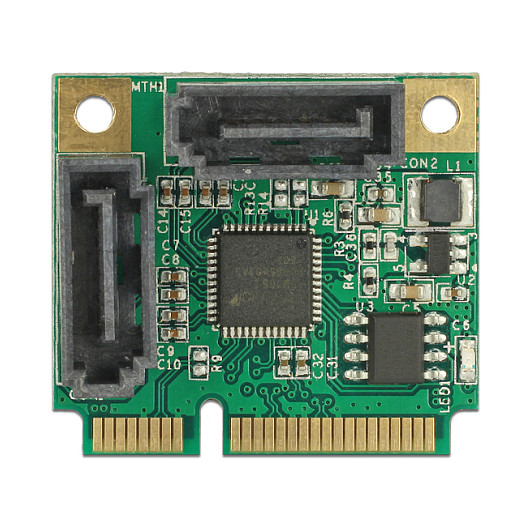 Mini PCIe I/O PCIe half size 2 x SATA 6 Gb/s