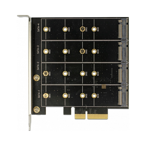 PCI Express x4 Karte > 4 x intern M.2 Key B mit RAID