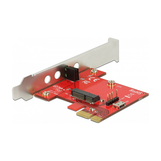 PCI Express x1 Karte > 1 x intern M.2 Key E - Low Profile Formfaktor