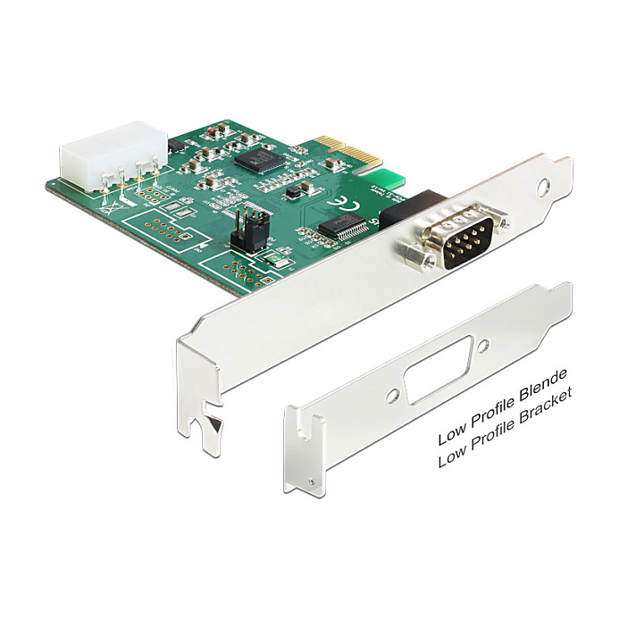 PCI Express x1 Karte zu 1 x Seriell RS-232 High Speed 921K mit Spannungsversorgung