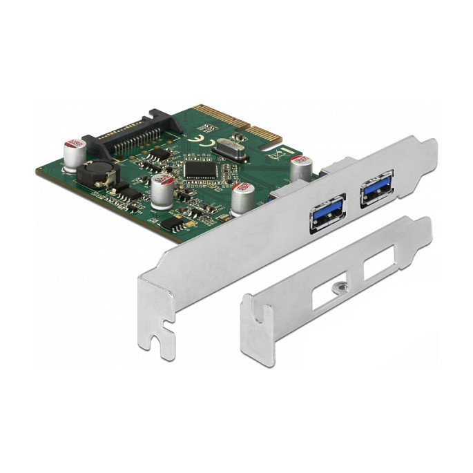 PCI Express x4 Karte zu 2 x extern USB 3.2 Gen 2 Typ-A Buchse
