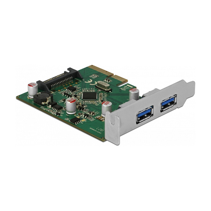 PCI Express x4 Karte zu 2 x extern USB 3.2 Gen 2 Typ-A Buchse