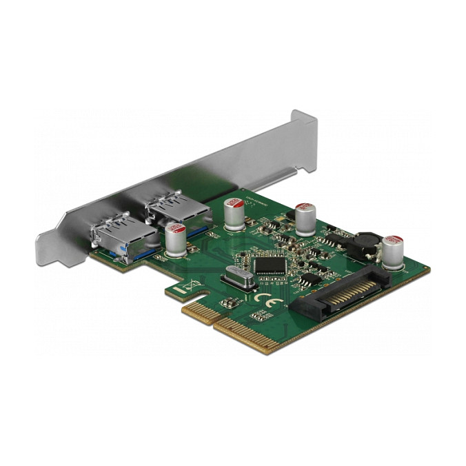 PCI Express x4 Karte zu 2 x extern USB 3.2 Gen 2 Typ-A Buchse