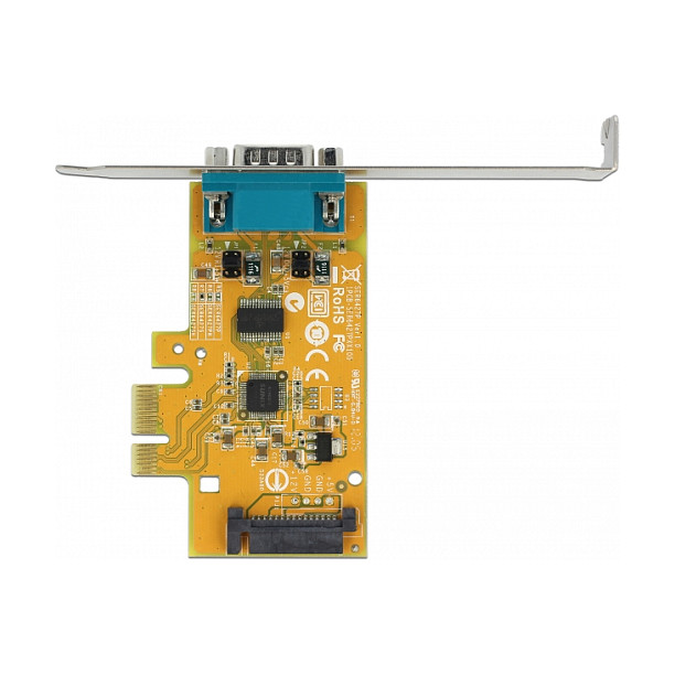 PCI Express x1 Karte zu 1 x Seriell mit Spannungsversorgung ESD Schutz