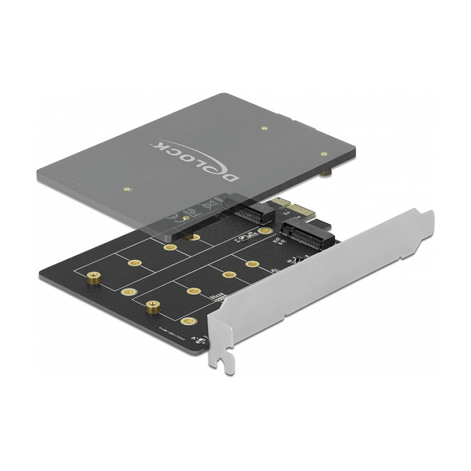 PCI Express x1 Karte zu 2 x intern M.2 Key B