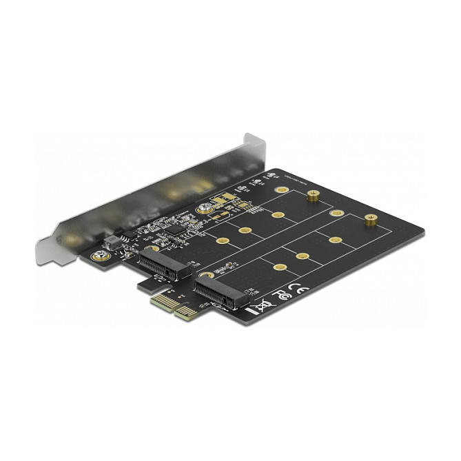 PCI Express x1 Karte zu 2 x intern M.2 Key B