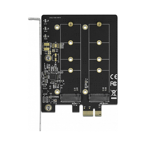 PCI Express x1 Karte zu 2 x intern M.2 Key B