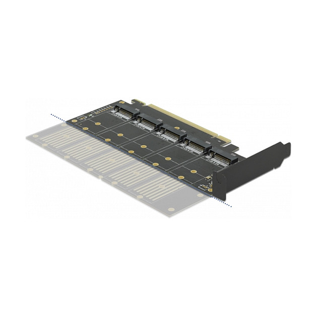 PCI Express x16 Karte zu 5 x intern M.2 Key B / SATA