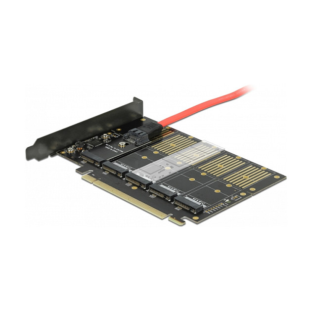 PCI Express x16 Karte zu 5 x intern M.2 Key B / SATA
