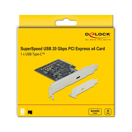 PCI Express x4 Karte zu 1 x extern SuperSpeed USB 20 Gbps (USB 3.2 Gen 2x2) USB Type-C™ Buchse