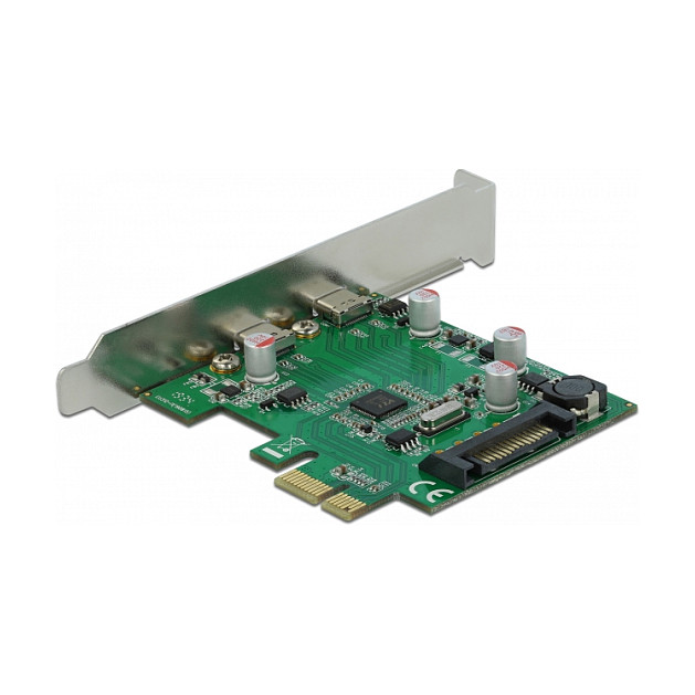 PCI Express x1 Karte zu 2 x extern USB 5 Gbps USB Type-C™ Buchse