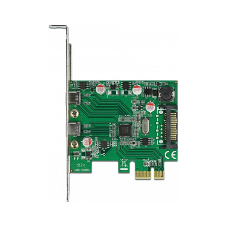 PCI Express x1 Karte zu 2 x extern USB 5 Gbps USB Type-C™ Buchse