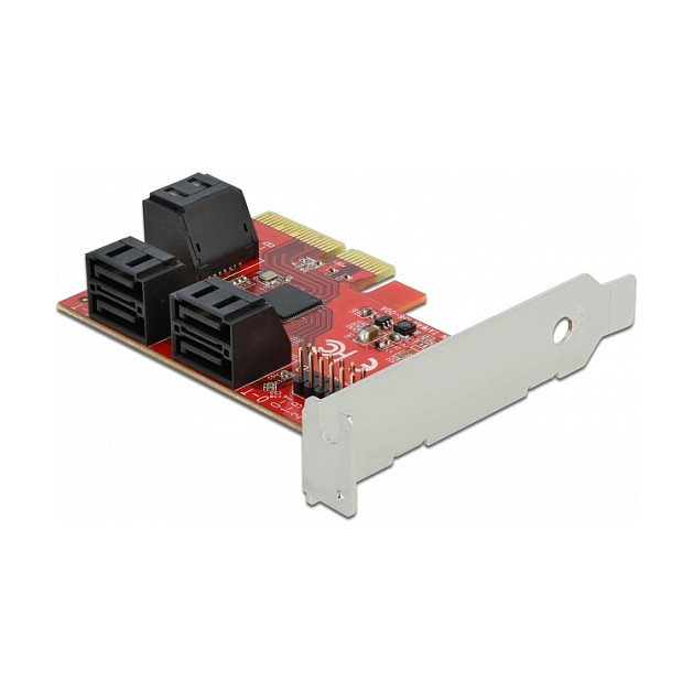6 Port SATA PCI Express x4 Karte - Low Profile Formfaktor