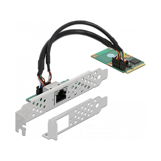 Mini PCIe I/O PCIe full size 1 x RJ45 Gigabit LAN