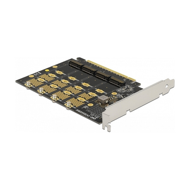 PCI Express x16 Karte zu 4 x intern NVMe M.2 Key M - Bifurcation