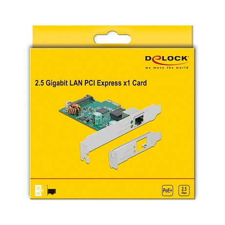 PCI Express x1 Netzwerkkarte 2,5 Gigabit LAN 1 x RJ45 mit PoE+ RTL8125