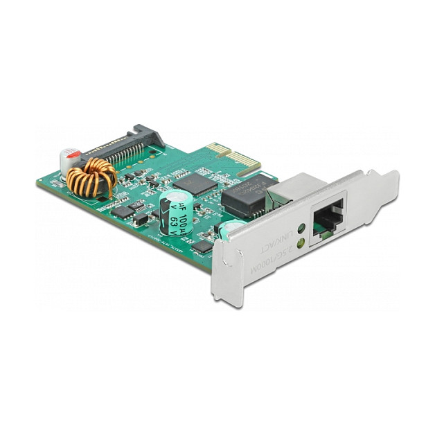 PCI Express x1 Netzwerkkarte 2,5 Gigabit LAN 1 x RJ45 mit PoE+ RTL8125