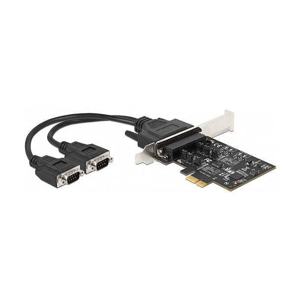 PCI Express x1 Karte zu 2 x Seriell RS-422/485 mit 15 kV ESD Schutz