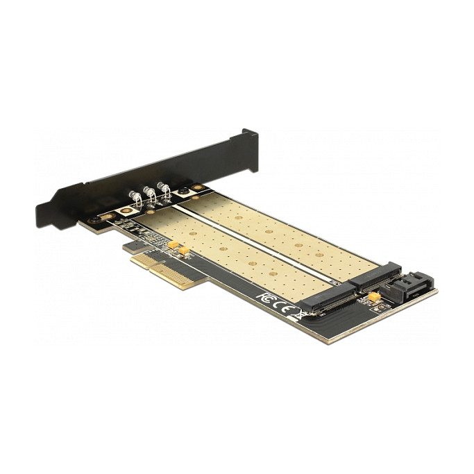 PCI Express x4 Karte > 1 x intern M.2 Key B + 1 x intern NVMe M.2 Key M - Low Profile Formfaktor
