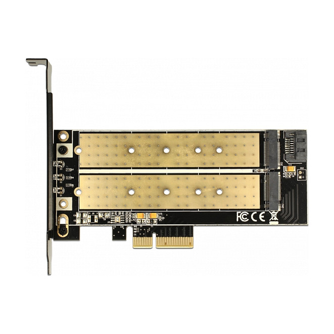 PCI Express x4 Karte > 1 x intern M.2 Key B + 1 x intern NVMe M.2 Key M - Low Profile Formfaktor