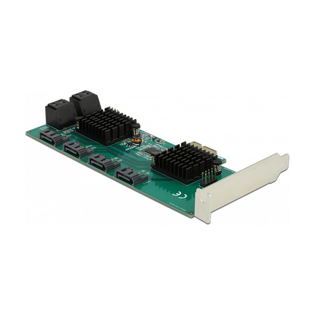 8 Port SATA PCI Express x1 Karte - Low Profile Formfaktor