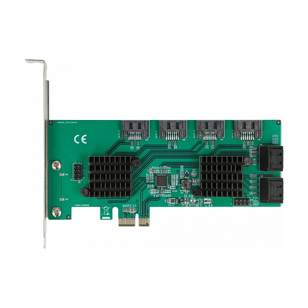 8 Port SATA PCI Express x1 Karte - Low Profile Formfaktor