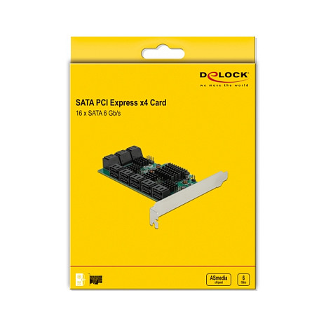 16 Port SATA PCI Express x4 Karte