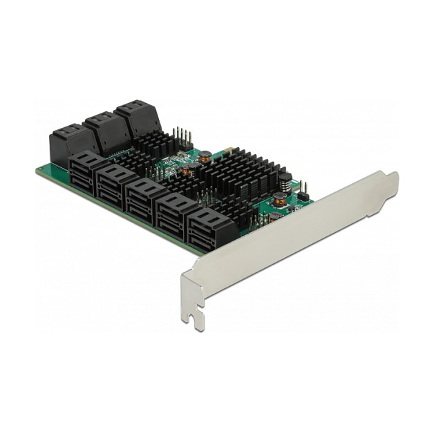 16 Port SATA PCI Express x4 Karte
