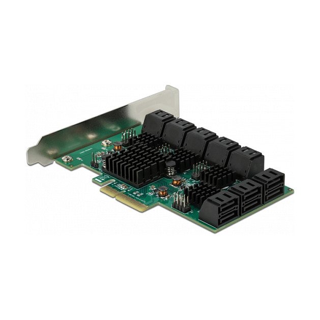16 Port SATA PCI Express x4 Karte