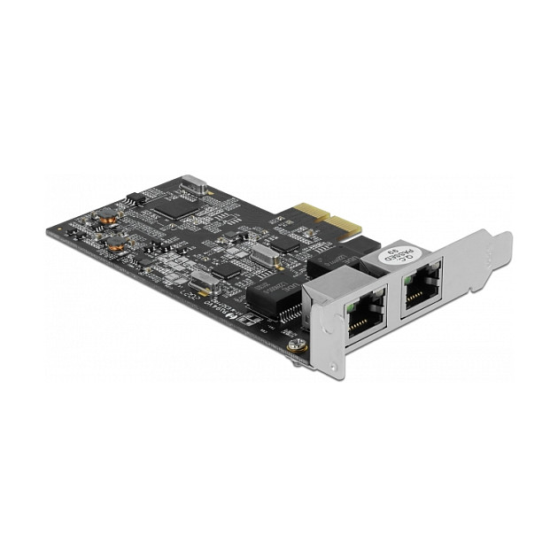 PCI Express x2 Netzwerkkarte 2,5 Gigabit LAN 2 x RJ45 RTL8125