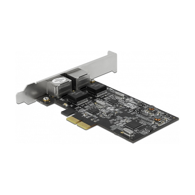 PCI Express x2 Netzwerkkarte 2,5 Gigabit LAN 2 x RJ45 RTL8125
