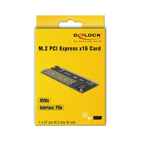 PCI Express x16 Karte zu 1 x NVMe M.2 Key M